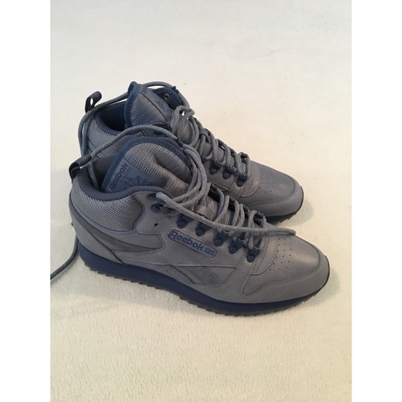 Grey and blue Reebok high tops - Picture 2 of 5